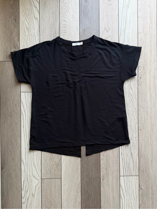 rag & bone Tops - rag & bone Black Short Sleeve Crewneck Tee open Back size S